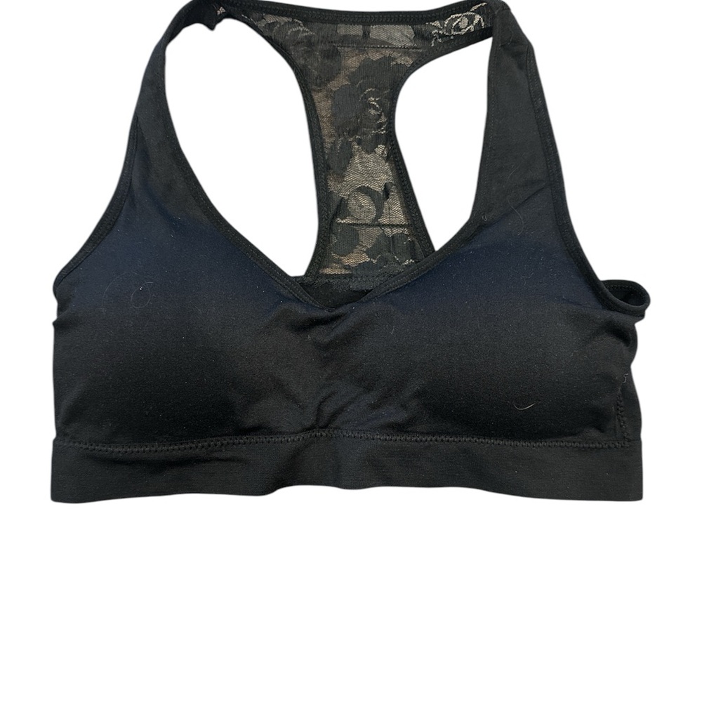 4/20$ Black Lace Racerback Sports Bra